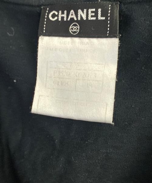 CHANEL（シャネル）CHANEL (シャネル) ココボタン 09P コットン タンクトップ ブラック サイズ:38の古着・服飾アイテム