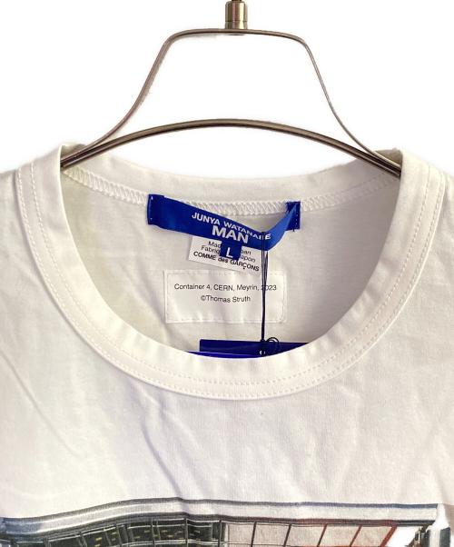JUNYA WATANABE MAN（ジュンヤワタナベマン）JUNYA WATANABE MAN (ジュンヤワタナベマン) プリントTシャツ ホワイト サイズ:Lの古着・服飾アイテム