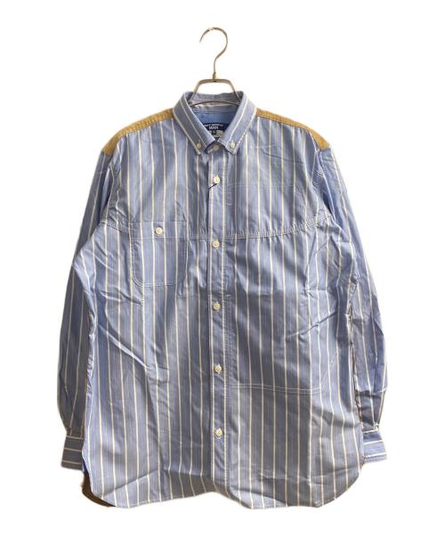 JUNYA WATANABE MAN（ジュンヤワタナベマン）JUNYA WATANABE MAN (ジュンヤワタナベマン) 25AW コーデュロイ切替シャツ ブルー サイズ:Sの古着・服飾アイテム