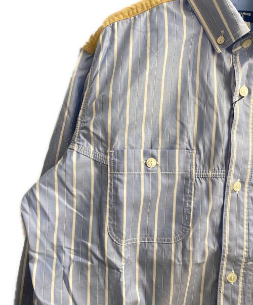 JUNYA WATANABE MAN（ジュンヤワタナベマン）JUNYA WATANABE MAN (ジュンヤワタナベマン) 25AW コーデュロイ切替シャツ ブルー サイズ:Sの古着・服飾アイテム