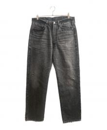 JUNYA WATANABE MAN×New Manual（ジュンヤワタナベマン×ニュー・マニュアル）の古着「25AW Wネームデニムパンツ」｜ブラック