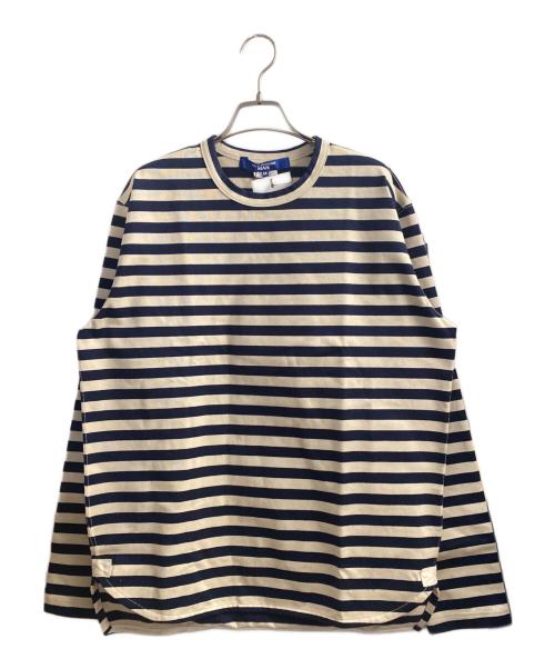 JUNYA WATANABE MAN（ジュンヤワタナベマン）JUNYA WATANABE MAN (ジュンヤワタナベマン) 25AW ボーダーTシャツ ホワイト サイズ:Mの古着・服飾アイテム