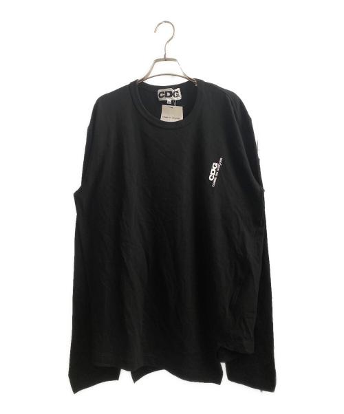 CDG（シーディージー）CDG (シーディージー) ロゴＴシャツ ブラック サイズ:XXLの古着・服飾アイテム