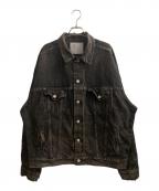 JUNYA WATANABE MAN×New Manualジュンヤワタナベマン×ニュー・マニュアル）の古着「25AW  Wネームデニムジャケット」｜ブラック