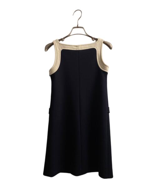 CELINE（セリーヌ）CELINE (セリーヌ) トリオンフロゴミニワンピース ネイビー サイズ:XSの古着・服飾アイテム