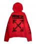 OFFWHITE（オフホワイト）の古着「スプレーアローロゴパーカー」｜レッド