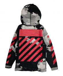 OFFWHITE（オフホワイト）の古着「リキットペイントロゴパーカー」｜グレー