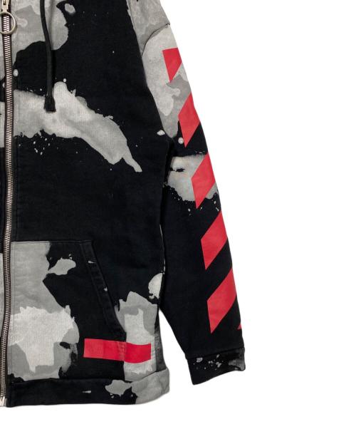 OFFWHITE（オフホワイト）OFFWHITE (オフホワイト) リキットペイントロゴパーカー グレー サイズ:XXSの古着・服飾アイテム