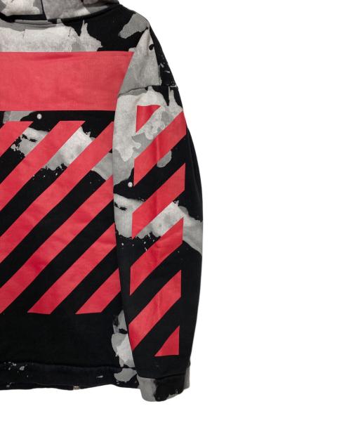 OFFWHITE（オフホワイト）OFFWHITE (オフホワイト) リキットペイントロゴパーカー グレー サイズ:XXSの古着・服飾アイテム