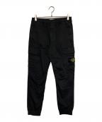 STONE ISLANDストーンアイランド）の古着「ワッペンロゴカーゴパンツ」｜ブラック