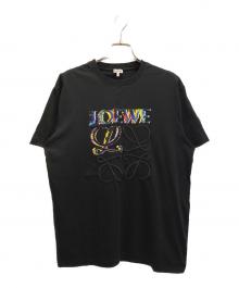 LOEWE（ロエベ）の古着「グリッチアナグラムロゴTシャツ」｜ブラック