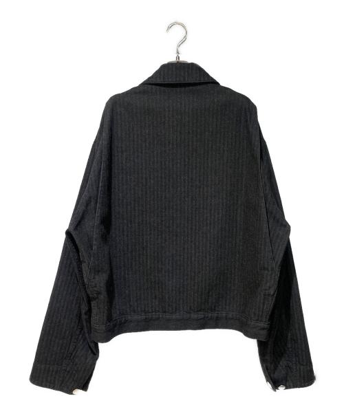 PRADA（プラダ）PRADA (プラダ) ロゴプレート デニムジャケット グレー サイズ:XLの古着・服飾アイテム