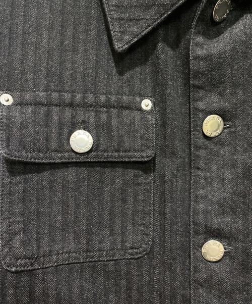 PRADA（プラダ）PRADA (プラダ) ロゴプレート デニムジャケット グレー サイズ:XLの古着・服飾アイテム
