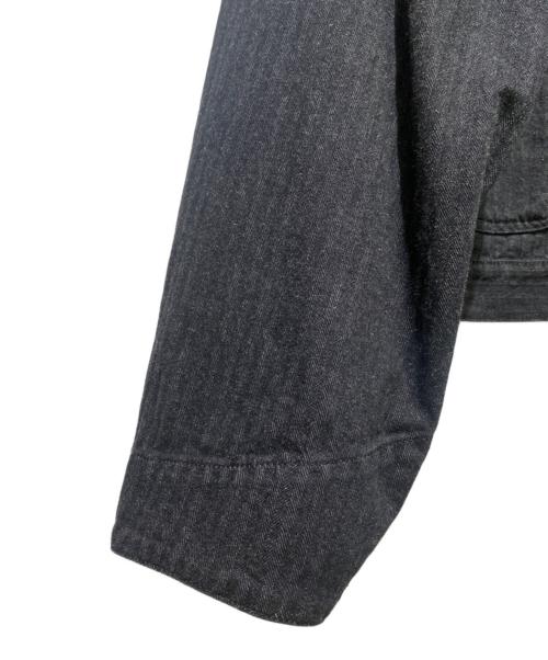 PRADA（プラダ）PRADA (プラダ) ロゴプレート デニムジャケット グレー サイズ:XLの古着・服飾アイテム