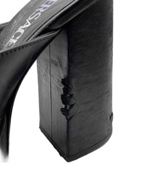 VERSACE（ヴェルサーチェ）VERSACE (ヴェルサーチェ) メデューサメダル 95プラットフォームンダル ブラック サイズ:38の古着・服飾アイテム