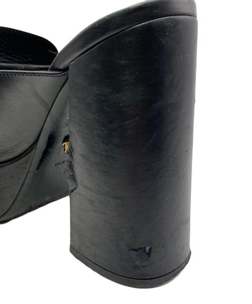 VERSACE（ヴェルサーチェ）VERSACE (ヴェルサーチェ) メデューサメダル 95プラットフォームンダル ブラック サイズ:38の古着・服飾アイテム