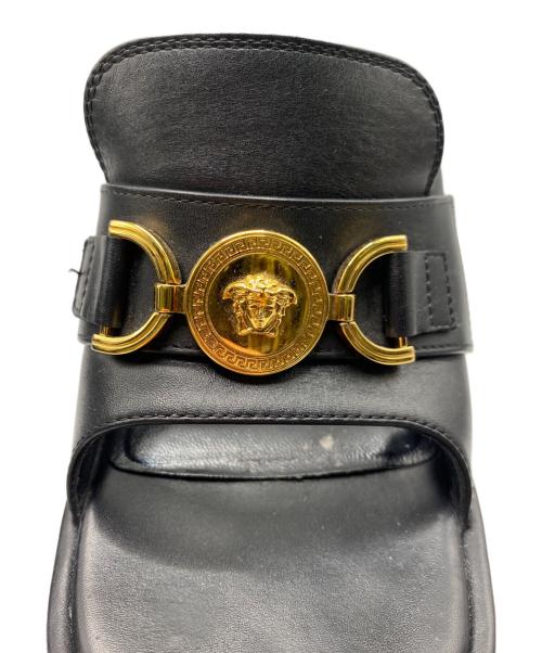 VERSACE（ヴェルサーチェ）VERSACE (ヴェルサーチェ) メデューサメダル 95プラットフォームンダル ブラック サイズ:38の古着・服飾アイテム