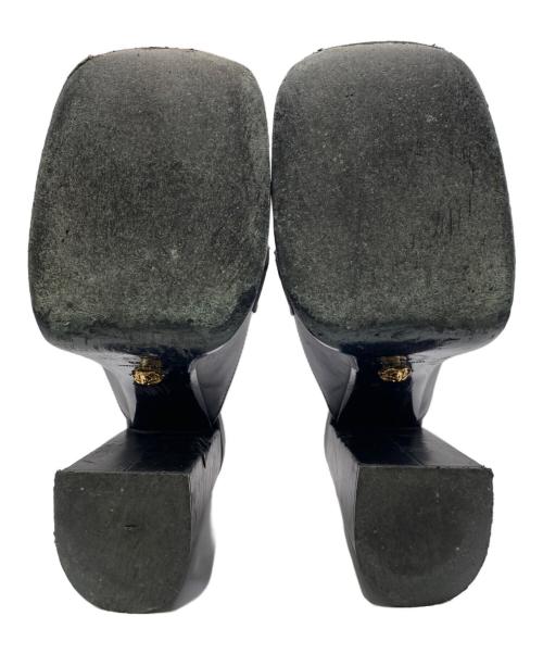 VERSACE（ヴェルサーチェ）VERSACE (ヴェルサーチェ) メデューサメダル 95プラットフォームンダル ブラック サイズ:38の古着・服飾アイテム