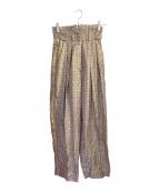 FENDIフェンディ）の古着「ペルテッドパンツ」｜ブラウン