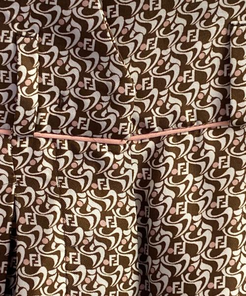 FENDI（フェンディ）FENDI (フェンディ) ペルテッドパンツ ブラウン サイズ:36の古着・服飾アイテム