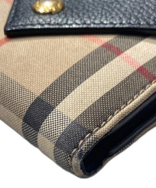 BURBERRY（バーバリー）BURBERRY (バーバリー) 3つ折り財布 ブラウンの古着・服飾アイテム