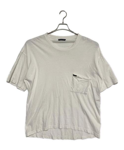 BALENCIAGA（バレンシアガ）BALENCIAGA (バレンシアガ) 18SS EuropeプリントオーバーサイズポケットTシャツ ホワイト サイズ:Ｍの古着・服飾アイテム