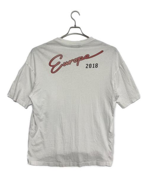 BALENCIAGA（バレンシアガ）BALENCIAGA (バレンシアガ) 18SS EuropeプリントオーバーサイズポケットTシャツ ホワイト サイズ:Ｍの古着・服飾アイテム