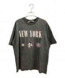 ALEXANDER WANG（アレキサンダー・ワン）の古着「ヴィンテージ加工NEWYORKTシャツ」｜グレー