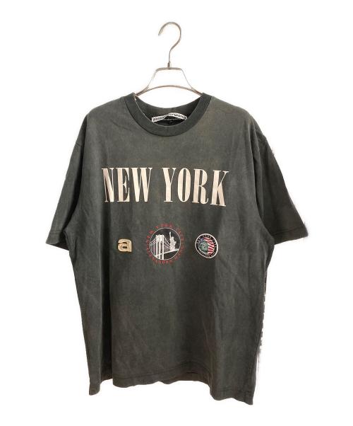 ALEXANDER WANG（アレキサンダー・ワン）ALEXANDER WANG (アレキサンダー・ワン) ヴィンテージ加工NEWYORKTシャツ グレー サイズ:Mの古着・服飾アイテム