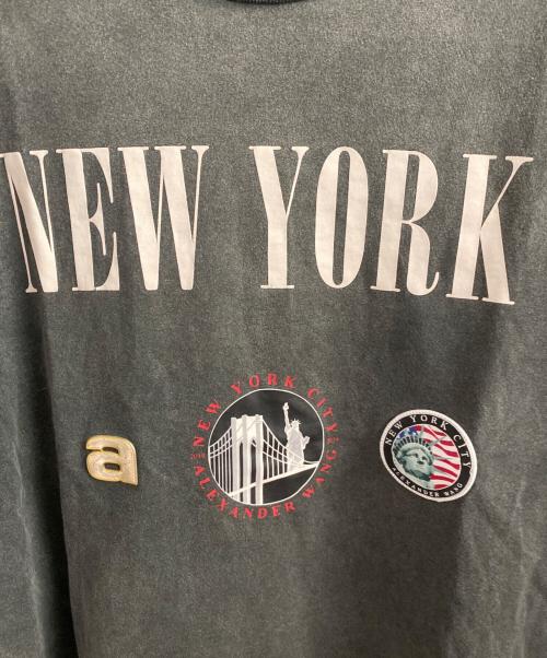 ALEXANDER WANG（アレキサンダー・ワン）ALEXANDER WANG (アレキサンダー・ワン) ヴィンテージ加工NEWYORKTシャツ グレー サイズ:Mの古着・服飾アイテム