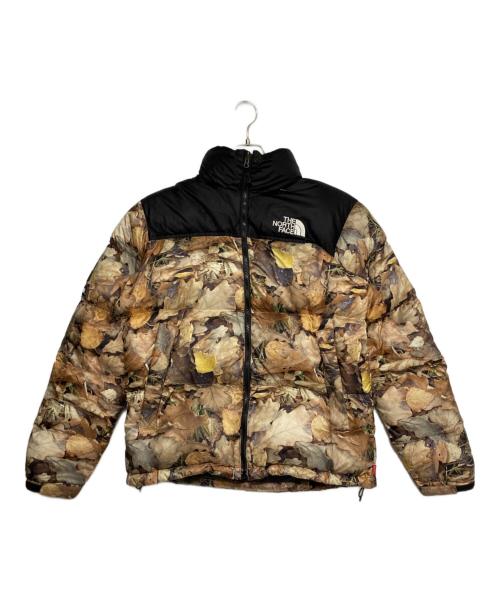 THE NORTH FACE（ザ ノース フェイス）THE NORTH FACE (ザ ノース フェイス) SUPREME (シュプリーム) LEAVES Nuptse Jacket カーキ サイズ:Mの古着・服飾アイテム