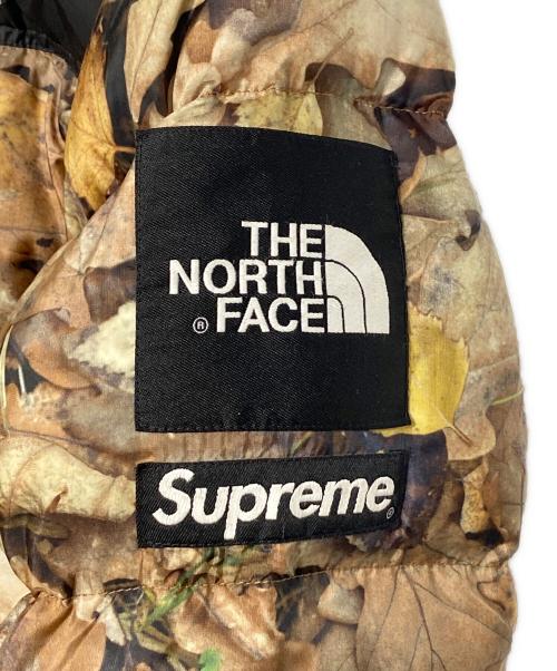 THE NORTH FACE（ザ ノース フェイス）THE NORTH FACE (ザ ノース フェイス) SUPREME (シュプリーム) LEAVES Nuptse Jacket カーキ サイズ:Mの古着・服飾アイテム