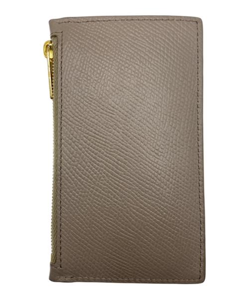CELINE（セリーヌ）CELINE (セリーヌ) コンパクトジップカードケース ブラウンの古着・服飾アイテム