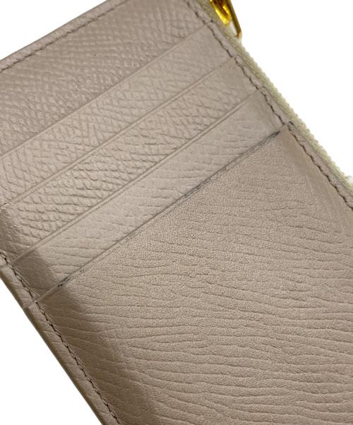 CELINE（セリーヌ）CELINE (セリーヌ) コンパクトジップカードケース ブラウンの古着・服飾アイテム