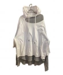 FACETASM（ファセッタズム）の古着「LAYERED HOODIE」｜ホワイト
