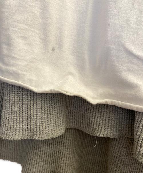 FACETASM（ファセッタズム）FACETASM (ファセッタズム) LAYERED HOODIE ホワイト サイズ:5の古着・服飾アイテム