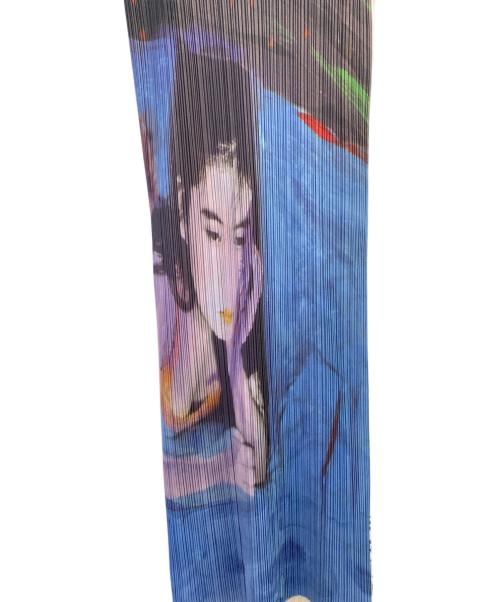 PLEATS PLEASE（プリーツプリーズ）PLEATS PLEASE (プリーツプリーズ) ノースリーブワンピース ホワイト×ブルー サイズ:freeの古着・服飾アイテム