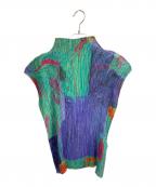 ISSEY MIYAKEイッセイミヤケ）の古着「総柄ハイネックカットソー」｜マルチカラー