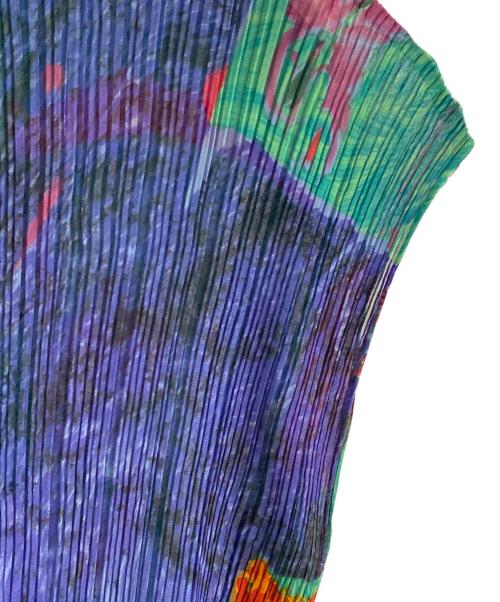 ISSEY MIYAKE（イッセイミヤケ）ISSEY MIYAKE (イッセイミヤケ) 総柄ハイネックカットソー マルチカラー サイズ:Mの古着・服飾アイテム