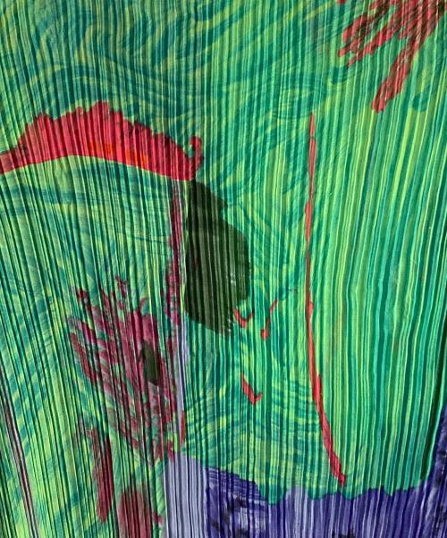 ISSEY MIYAKE（イッセイミヤケ）ISSEY MIYAKE (イッセイミヤケ) 総柄ハイネックカットソー マルチカラー サイズ:Mの古着・服飾アイテム