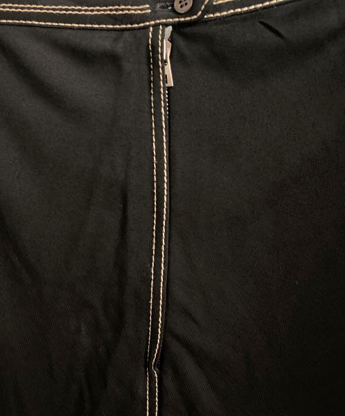 HERMES（エルメス）HERMES (エルメス) ビスコースプリーツスカート ブラック サイズ:38の古着・服飾アイテム