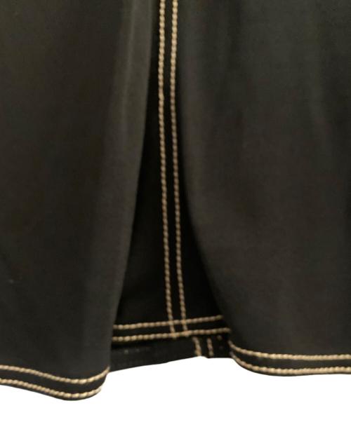 HERMES（エルメス）HERMES (エルメス) ビスコースプリーツスカート ブラック サイズ:38の古着・服飾アイテム