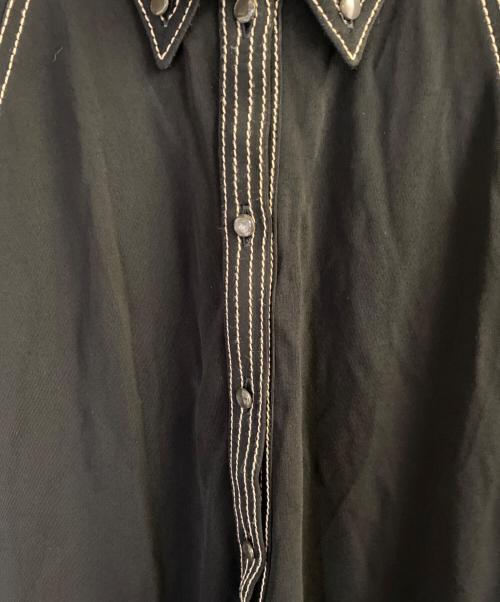 HERMES（エルメス）HERMES (エルメス) ビスコースプルオーバーノースリーブブラウス ブラック サイズ:36の古着・服飾アイテム