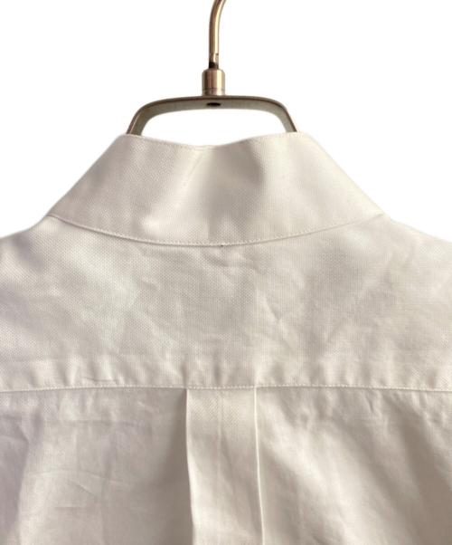 HERMES（エルメス）HERMES (エルメス) セリエボタンハイネックカラーシャツ ホワイト サイズ:38の古着・服飾アイテム