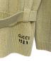 中古・古着 GUCCI (グッチ) ベルテッドリブニットカーディガン グリーン サイズ:XL：55000円
