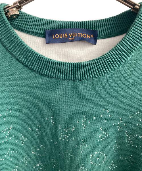 LOUIS VUITTON（ルイ ヴィトン）LOUIS VUITTON (ルイ ヴィトン) モノグラムグラディエントニット グリーン サイズ:Mの古着・服飾アイテム