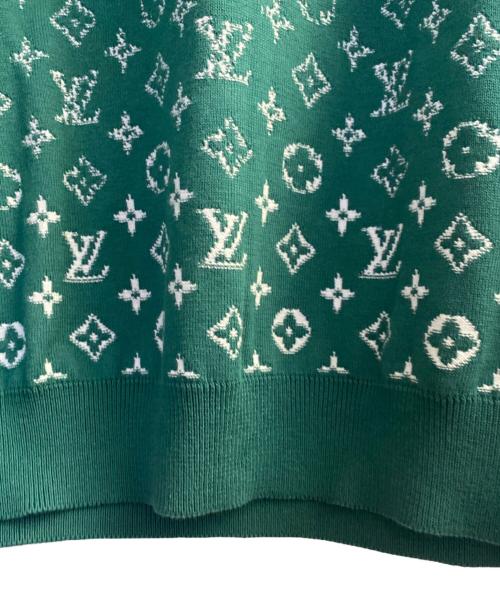 LOUIS VUITTON（ルイ ヴィトン）LOUIS VUITTON (ルイ ヴィトン) モノグラムグラディエントニット グリーン サイズ:Mの古着・服飾アイテム