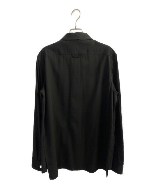 LOEWE（ロエベ）LOEWE (ロエベ) 22AW/Metal Button Overshirt/メタルボタンオーバーシャツ ブラック サイズ:39の古着・服飾アイテム