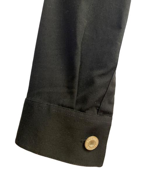 LOEWE（ロエベ）LOEWE (ロエベ) 22AW/Metal Button Overshirt/メタルボタンオーバーシャツ ブラック サイズ:39の古着・服飾アイテム