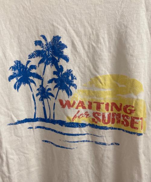 Saint Laurent Paris（サンローランパリ）Saint Laurent Paris (サンローランパリ) サンセットプリントTシャツ ホワイト サイズ:Lの古着・服飾アイテム